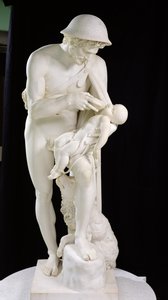 オイディプスを生き返らせるホルバス、1802-18年（大理石）